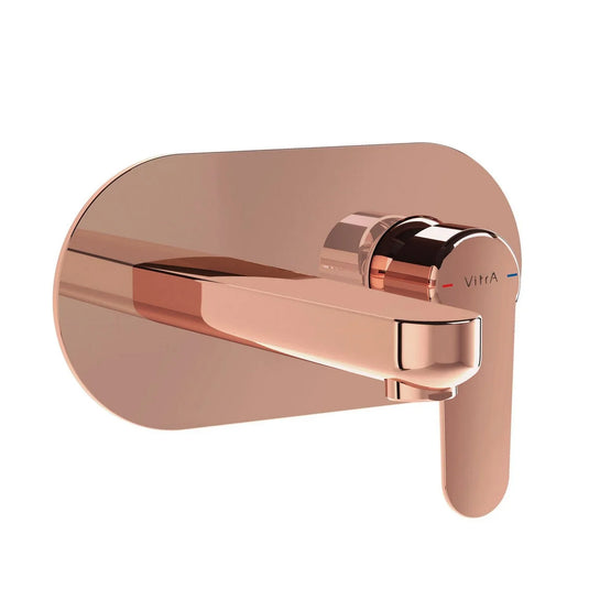 VitrA Root Round Integrated Basin Mixer - Soft Copper - A4272129EXP - Envy Bathrooms Ltd