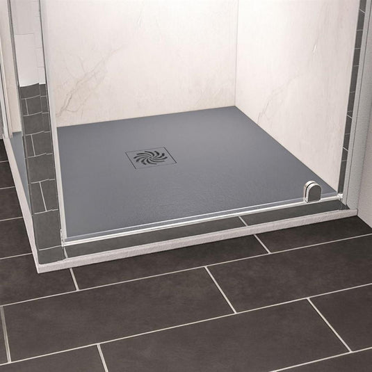 Eastbrook Crossland 800x800mm Square Slate Shower Tray Grey | 159.3002