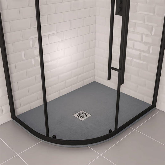 Eastbrook Crossland 1200x900mm Quadrant Slate Shower Tray LH Light Grey | 159.3226
