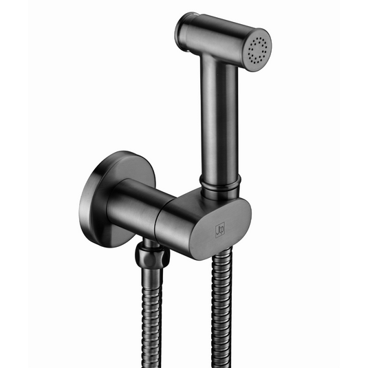 JTP Vos Douche Set With Safety Stop Brushed Black | 27552BBL