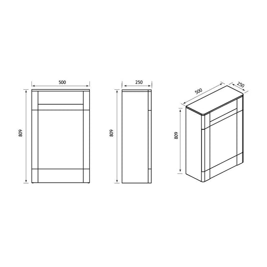Eastbrook Hardwick 500mm WC Unit Matt White | 36.0083