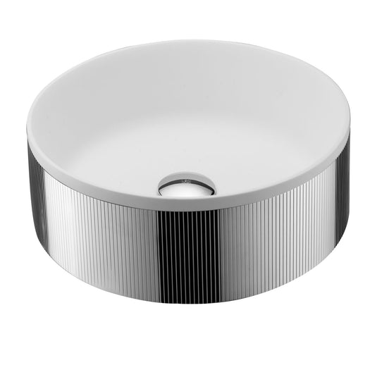 JTP Counter Top Basin with Unslotted Click Clack Waste Chrome | 64CTR360CH