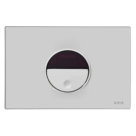 VitrA Pro Photocelled Flush Plate Control Panel - Shiny Chrome - 768-1421 - Envy Bathrooms Ltd