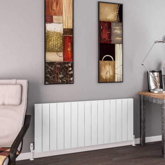 Eastbrook Charlton 600 x 1420mm Aluminium Radiator Matt White | 89.0929