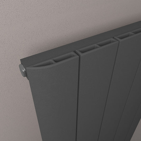 Eastbrook Withington 1200 x 375mm Aluminium Radiator Matt Anthracite | 89.0964
