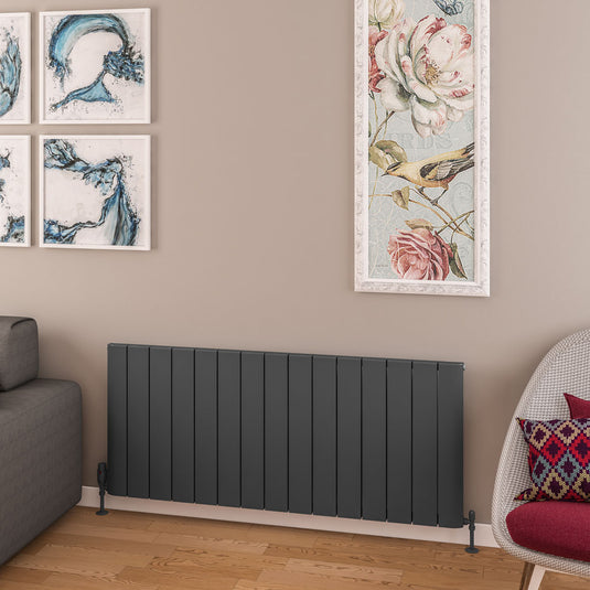 Eastbrook Withington 600 x 1420mm Aluminium Radiator Matt Anthracite | 89.0967