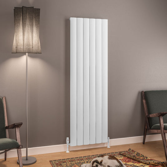 Eastbrook Tordino 1800 x 565mm Aluminium Radiator Matt White | 89.1208