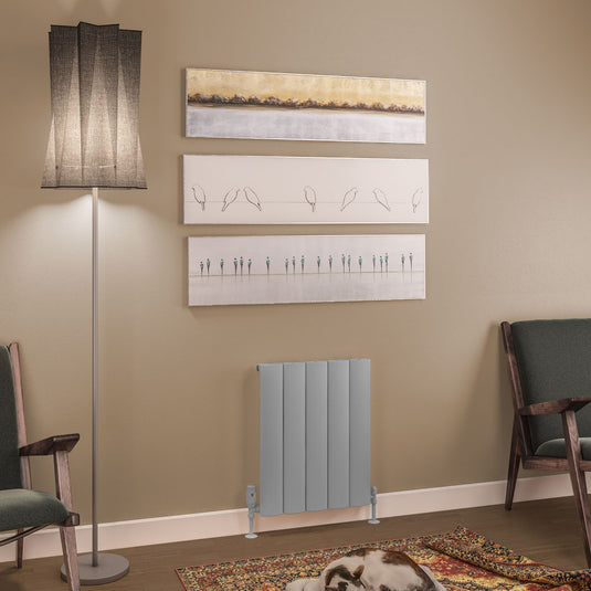 Eastbrook Tordino 600 x 470mm Aluminium Radiator Matt Grey | 89.1209