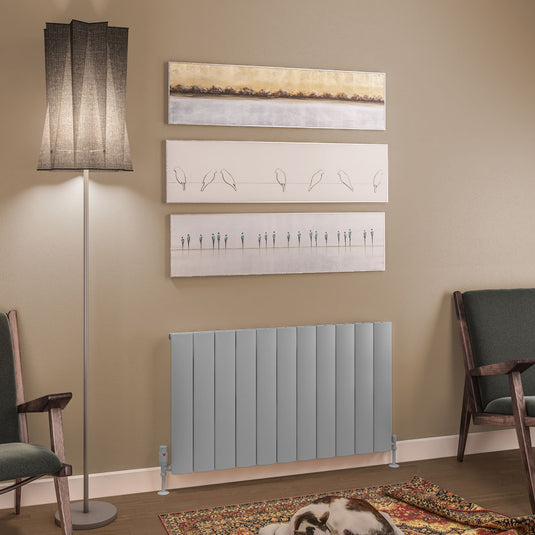 Eastbrook Tordino 600 x 1040mm Aluminium Radiator Matt Grey | 89.1212