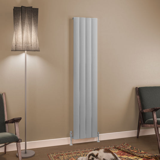 Eastbrook Tordino 1800 x 375mm Aluminium Radiator Matt Grey | 89.1215