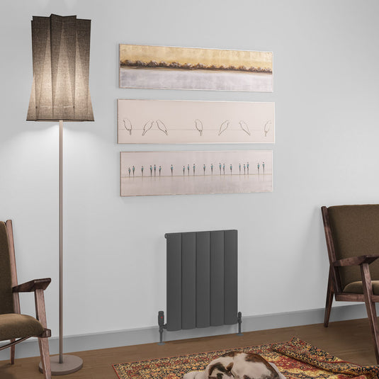 Eastbrook Tordino 600 x 470mm Aluminium Radiator Matt Anthracite | 89.1218