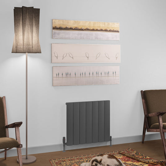 Eastbrook Tordino 600 x 660mm Aluminium Radiator Matt Anthracite | 89.1219