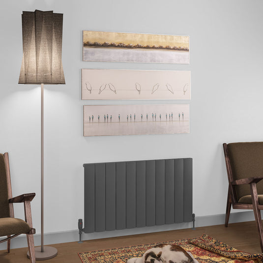 Eastbrook Tordino 600 x 1040mm Aluminium Radiator Matt Anthracite | 89.1221