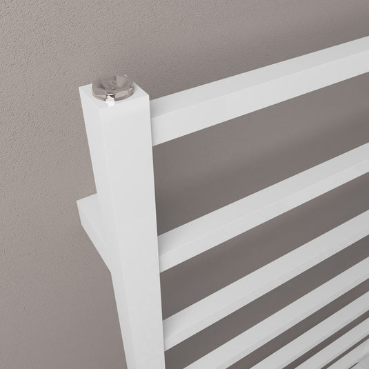Eastbrook Tuscan 1200 x 500mm Square Towel Rail Gloss White | 89.1246