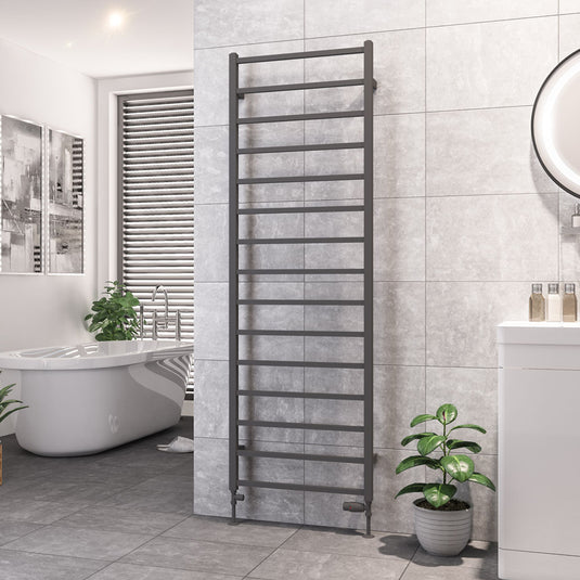 Eastbrook Tuscan 1800 x 600mm Square Towel Rail Matt Anthracite | 89.1261