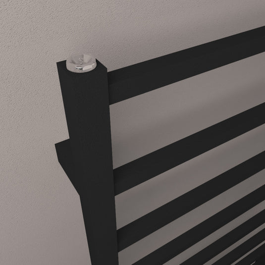 Eastbrook Tuscan 1800 x 600mm Square Towel Rail Matt Black | 89.1267