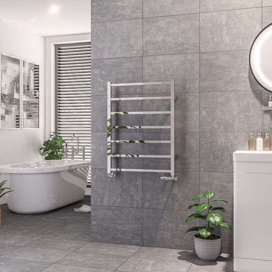 Eastbrook Tuscan 800 x 600mm Square Towel Rail Chrome | 89.1269