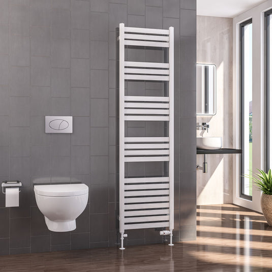 Eastbrook Defford 1800 x 500mm Towel Rail Gloss White | 89.1278