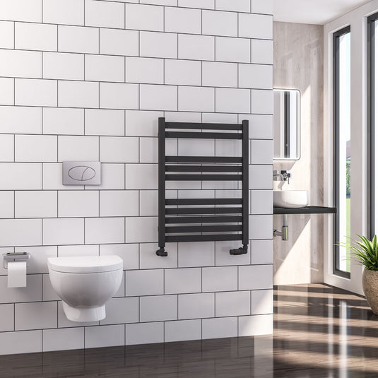 Eastbrook Defford 800 x 600mm Towel Rail Matt Anthracite | 89.1287