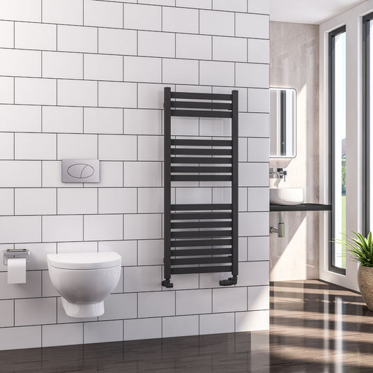 Eastbrook Defford 1200 x 500mm Towel Rail Matt Anthracite | 89.1288