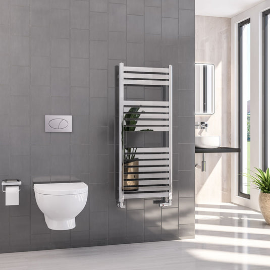 Eastbrook Defford 1200 x 500mm Towel Rail Chrome | 89.1300