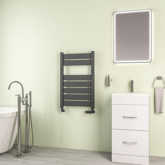 Eastbrook Santero 800 x 500mm Towel Rail Matt Anthracite | 89.1310