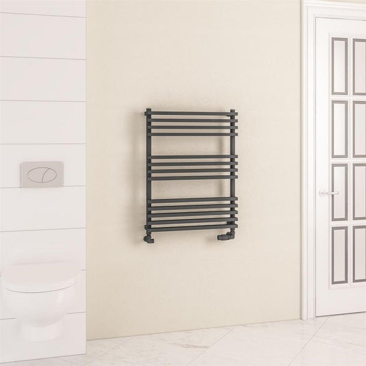 Eastbrook Rowsham 800 x 600mm Towel Rail Matt Anthracite | 89.1395