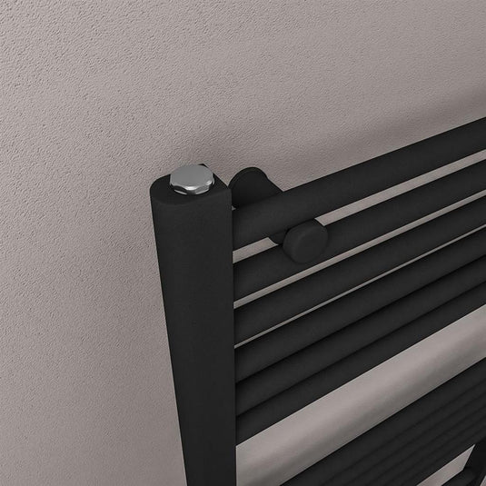 Eastbrook Wingrave 600 x 1000mm Straight Towel Multirail Matt Black | 89.1447