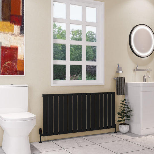 Eastbrook Deddington Radiator 600x1270mm Matt Black | 89.1502