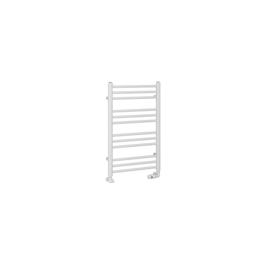 Eastbrook Corinium Round Towel Rail 800x500mm Gloss White | 89.1542
