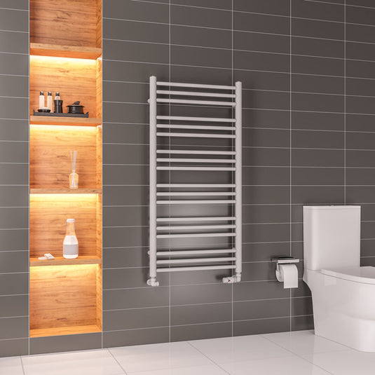 Eastbrook Corinium Round Towel Rail 1200x600mm Matt Grey | 89.1551