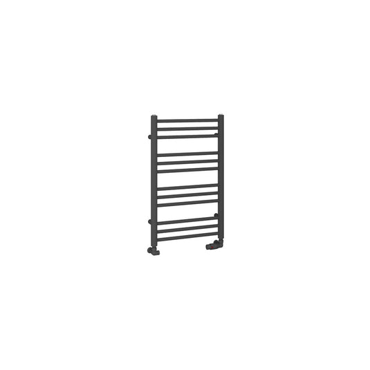 Eastbrook Corinium Round Towel Rail 800x500mm Matt Anthracite | 89.1554