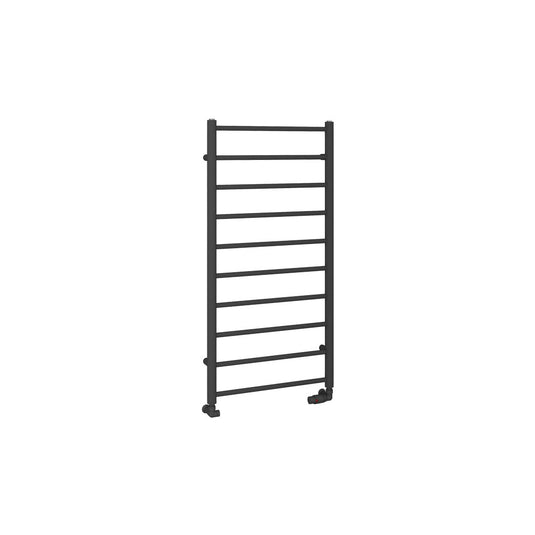 Eastbrook Tuscan Round Towel Rail 1200x600mm Matt Anthracite | 89.1587