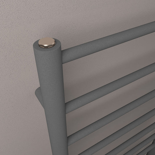 Eastbrook Tuscan Round Towel Rail 1800x500mm Matt Anthracite | 89.1588