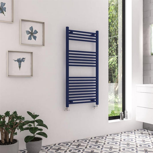 Eastbrook Wingrave Straight Towel Multirail 1200x600mm Matt Cobalt Blue | 89.1603