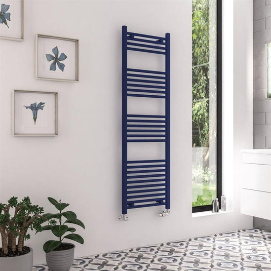 Eastbrook Wingrave Straight Towel Multirail 1600x500mm Matt Cobalt Blue | 89.1604