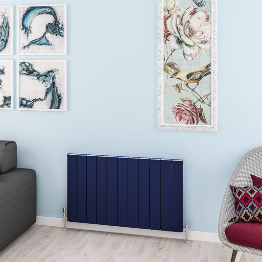 Eastbrook Withington Aluminium Radiator 600x1040mm Matt Cobalt Blue | 89.1614
