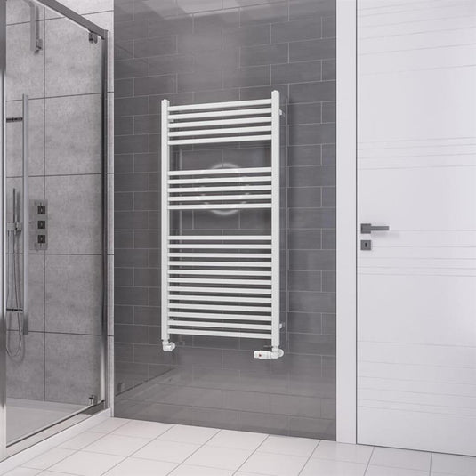 Eastbrook Tuscan Square Towel Multirail 1200x600mm Gloss White | 89.1650