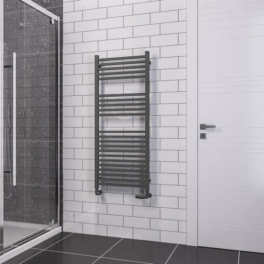 Eastbrook Tuscan Square Towel Multirail 1200x500mm Matt Anthracite | 89.1655