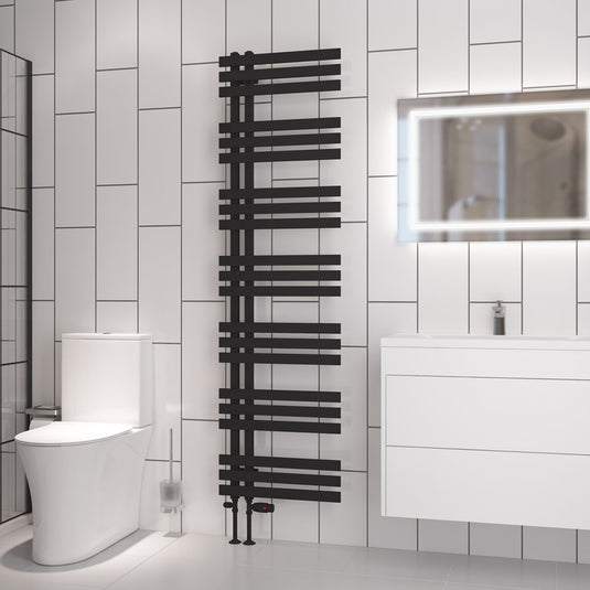 Eastbrook Hurley Towel Rail 1800x500mm Matt Black | 89.1715