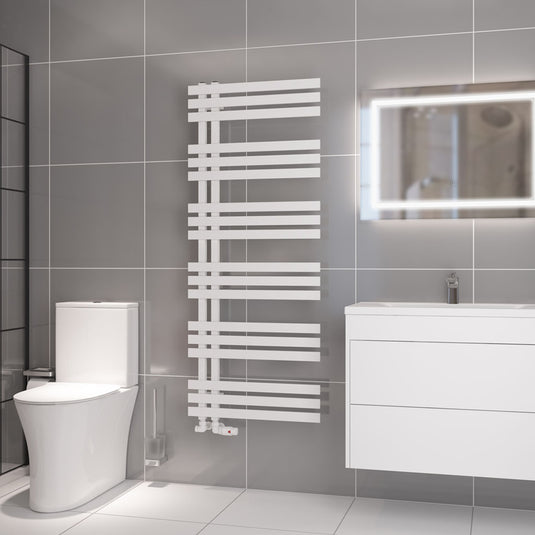 Eastbrook Hurley Towel Rail 1500x600mm Matt White | 89.1730