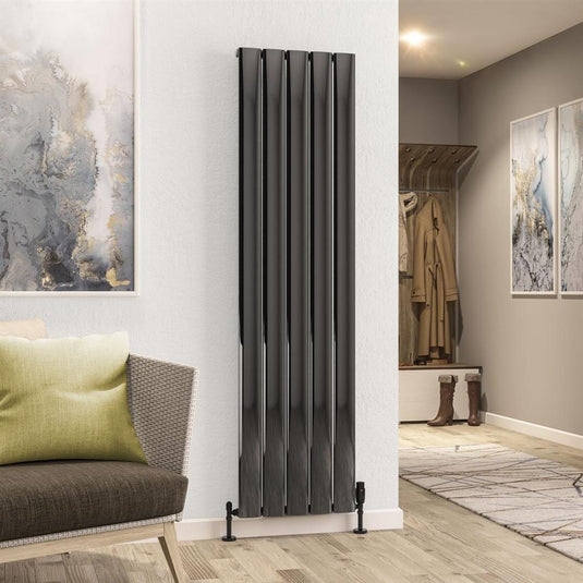 Eastbrook Malmesbury Aluminium Radiator 1800x470mm Black Effect | 89.1778
