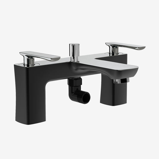 Eastbrook Helston Bath Shower Mixer inc Kit Chrome Matt Black | 93.0021