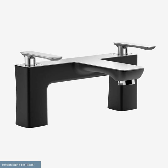Eastbrook Helston Bath Filler Chrome Matt Black | 93.0077