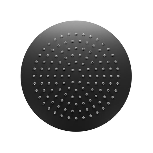 Eastbrook Round 200mm Shower Head Smooth Black | 93.0094