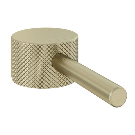 Eastbrook Meriden Full Knurling Tap Handle Basin Mono Mixer Single Brushed Brass | 98.2016