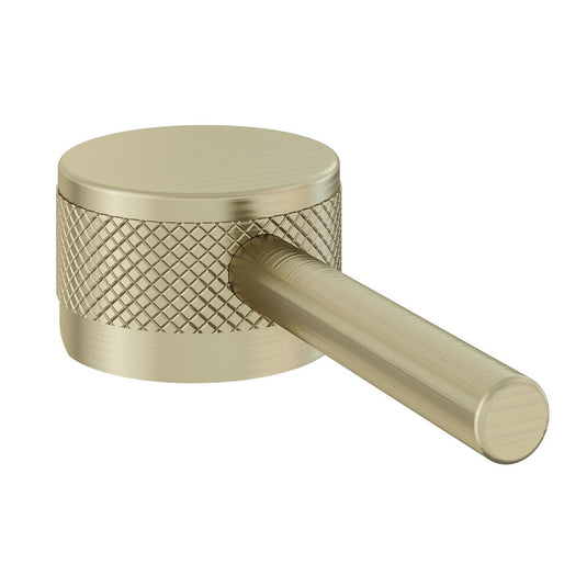 Eastbrook Meriden Half Knurling Tap Handle Basin Mono Mixer Single Brushed Brass | 98.2019
