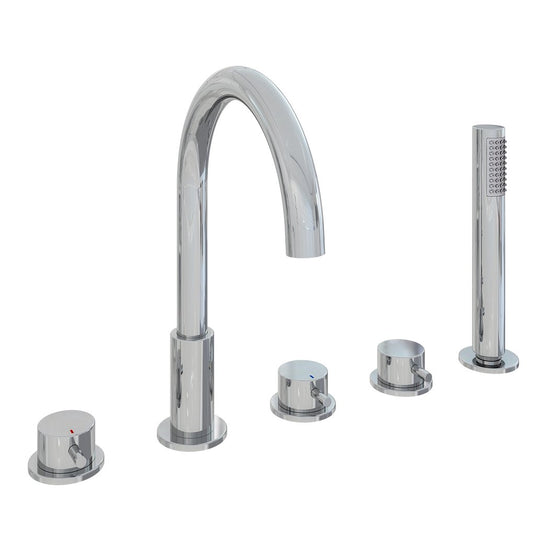 Eastbrook Meriden 5 Tap Hole Bath Shower Mixer Tap Chrome | 98.2041