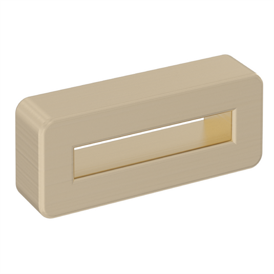Eastbrook Rectangular Overflow (2x) Brushed Brass | 98.3013x2