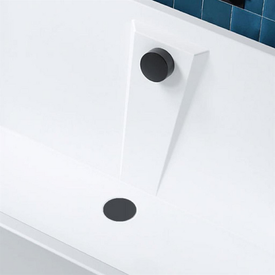 Eastbrook Bromley Bath Filler Waste Cover Matt Black | 98.4011